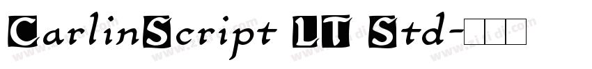 CarlinScript LT Std字体转换